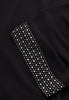 Tunic beaded cuff VOILE - black  - #5