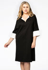 Dress wide INTERLOCK - black - #1