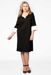 Dress wide INTERLOCK - black - #2