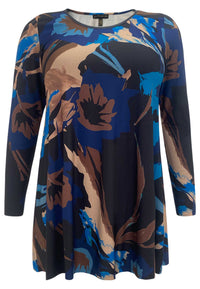 Tunic wide bottom LYON - blue - #1