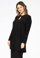 Tunic wide bottom slit DOLCE - black - #1