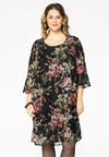 Dress FLOWER FLOCK - black 