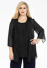 Blouse-jacket VOILE - black 