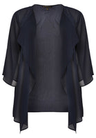 Blouse-jacket VOILE - blue - #4