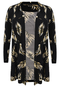 Cardigan PALM - black - #4