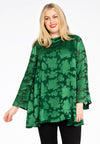 Tunic turtle neck DÉVORÉ - green - #1