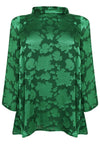 Tunic turtle neck DÉVORÉ - green - #4
