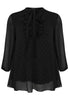 Tunic frill neck PONPON - black  - #4