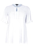 Tunic flare frilled sleeves DOLCE - white  - #3