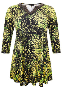 Tunic wide bottom strass MIMOSA - black - #4