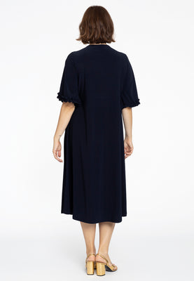 Dress frilled sleeves DOLCE - blue - #3