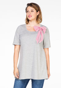 Tunic flare scarf breton - grey - #1