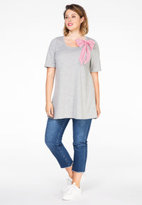 Tunic flare scarf breton - grey - #2
