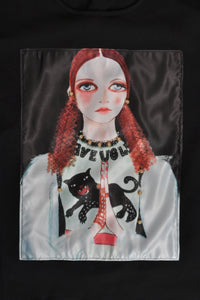 Tunic Big eyes flare - black - #5