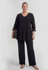 Tunic wide bottom UNI DOLCE - black - #1