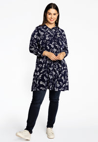 Blouse TULIP/HEART - blue - #2