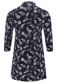Blouse TULIP/HEART - blue - #5