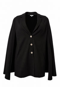 Blazer cape sleeve ECO VERO - black - #4