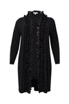 Cardigan long frill UNI DOLCE - black - #4