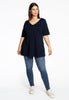 Tunic V flare COTTON - blue - #2