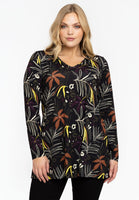 Tunic flare FLORA - black  - #1