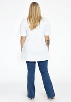 Polo shirt flare - white  - #3