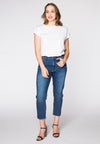 MY denim ripped bottom - dark indigo