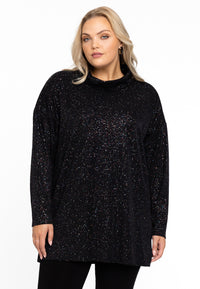 Pullover high neck GLAM - black - #1