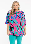 Shirt kimono sleeve GROOVY - turquoise