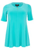 Tunic L zipper DOLCE - turquoise - #4