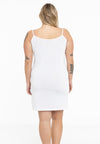 Slip dress spaghetti straps - white 