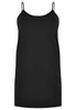 Slip dress spaghetti straps - black  - #3