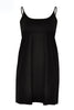 Slip dress spaghetti straps - black - #3