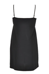 Slip dress spaghetti straps - black - #2