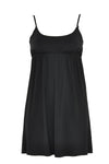 Slip dress spaghetti straps - black - #3