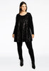 Tunic wide bottom SEQUINS - black  - #2