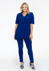 Tunic flare ruffled v-neck DOLCE - indigo - #2
