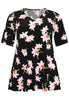 Tunic flare HIBISCUS - black - #4