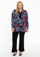 Tunic flare HEARTS - black  - #2