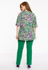 Tunic flare cold shoulder TIFFANY - green  - #3