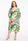 Dress swing AMALFI - bright green