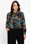 Blouse Waistband PALM LEO - black