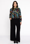 Blouse Waistband PALM LEO - black
