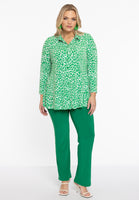 Blouse A-line GREEN LEO - green  - #2