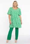 Tunic wide bottom GREEN LEO - green 