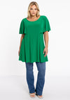 Tunic wide bottom butterfly DOLCE - green 