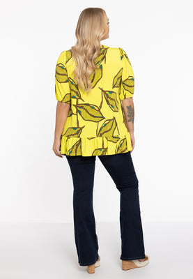 Tunic V-neck LAURE - yellow - #3