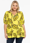 Tunic V-neck LAURE - yellow