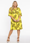 Dress open shoulder LAURE - yellow