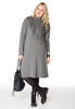 Dress turtle neck ruffled - grey - #2